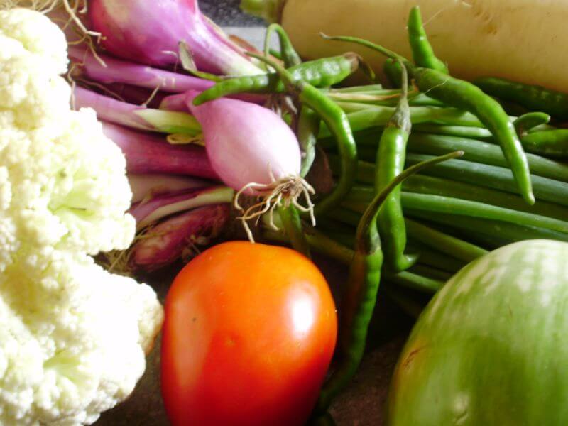 Fresh Vegetables from a Growing Community