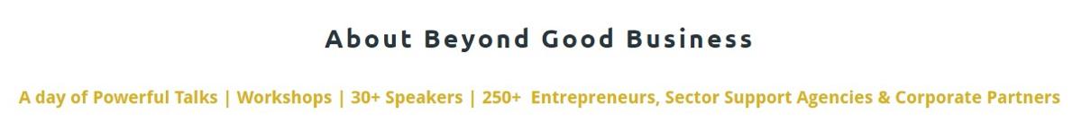Beyond Good Business 2017