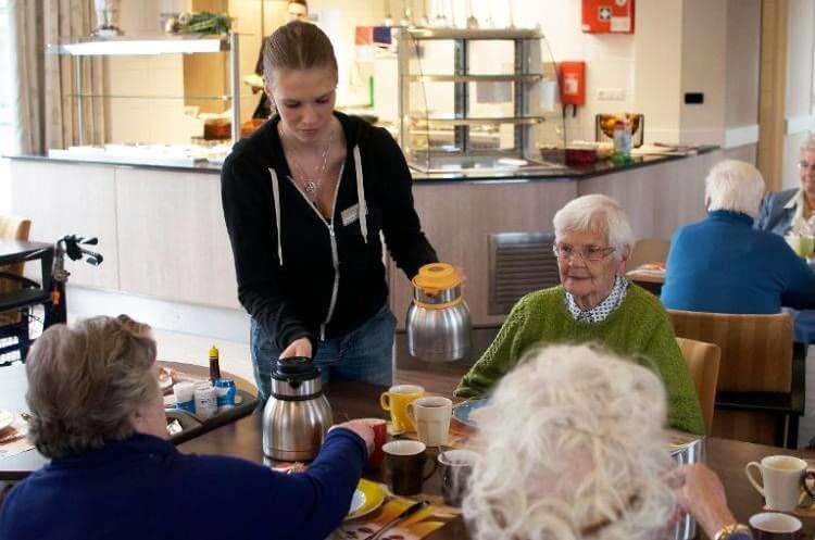 Students live rent free in nursing home 
