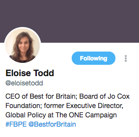 Eloise Todd Twitter