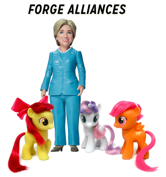 Hillary Clinton ready for action doll
