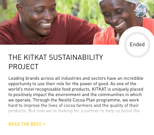KITKAT Sustainability project