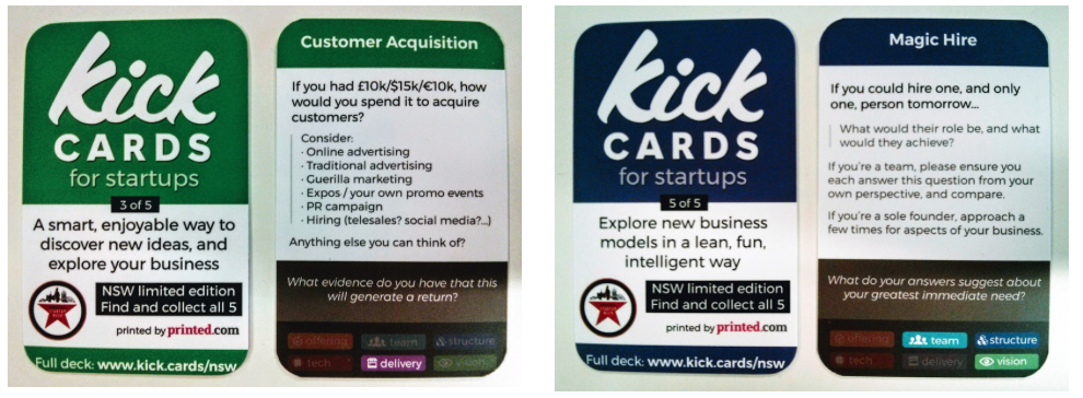 Kick Cards for Startups