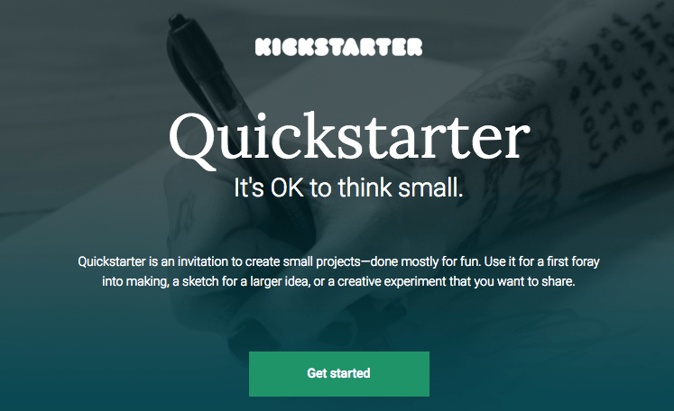 Quickstarter by Kickstarter