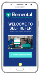 Elemental social prescribing self refer tool 