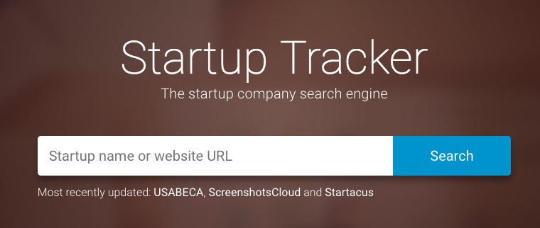 startup tracker